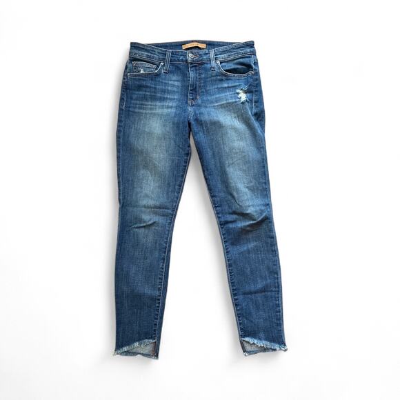 Joe’s Women’s Skinny with Raw Hem blue jeans size 27 - Picture 1 of 7